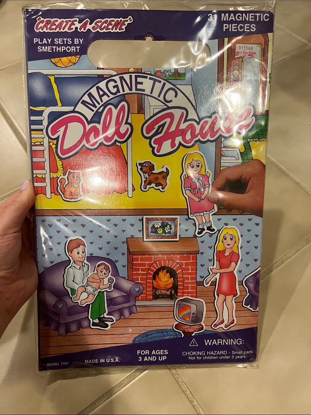 Magnetic Doll House Play Set VINTAGE NEW
